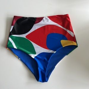 Mara Hoffman Lydia High Waist Swim Bottom 💙❤️💛💚🖤